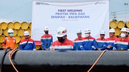 Proyek Pipa Gas Senipah-Balikpapan Dimulai, Jamin Suplai ke Kilang Pertamina Balikpapan