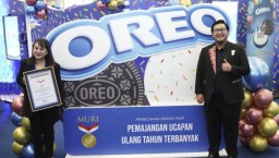 Pajang Ucapan Ultah Terbanyak, Oreo Pecahkan Rekor Muri