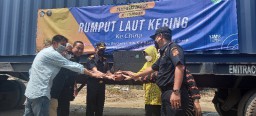 Kakanwil Bea Cukai Jatim I Lepas Ekspor Rumput Laut Usaha UMKM ke Cina