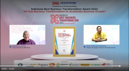 Petrokimia Gresik Raih Penghargaan Indonesia Best Business Transformation 2022”