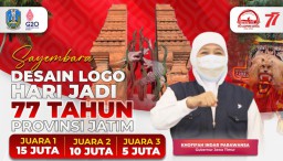 Desain Logo Hari Jadi Ke-77 Provinsi Jawa Timur Tinggal 3 Hari