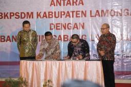 Bankjatim Gandeng Pemkab Lamongan Integrasikan Data SiMegilan dengan e-Multiguna