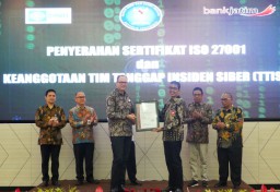 Tingkatkan Sistem Manajemen Keamanan Informasi Berstandar Internasional, Bankjatim Raih ISO 27001:2013