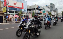 Sunmori Komunitas Honda Malang Riding dan Latihan Safety