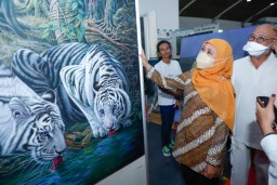 Gubernur Buka Pasar Seni Lukis Indonesia 2022. Ada Lukisan Pak SBY Lho