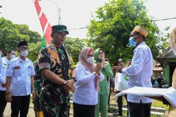Tim Wasev Mabes TNI AD Tinjau Lokasi TMMD di Gresik