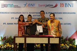 Bankjatim dan BNI Kerjasama Penguatan Layanan Digital
