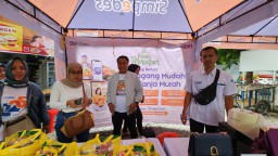 Gelar Pasar Ramadan, BRI BO Gresik Bagikan Beragam Hadiah Ke Pengunjung Pasar Kota