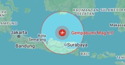 Gempa 6.0 SR Terasa di Pesisir Gresik Lamongan Hingga Tuban