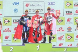 Manfaatkan Kekuatan CBR250RR, Pebalap Astra Honda Kibarkan Merah Putih di ARRC China