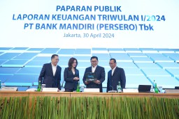 Bank Mandiri Catat Realisasi Kredit Kuartal I 2024 Tembus Rp 1.435 Triliun