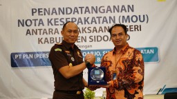 Kejari Sidoarjo dan PLN Sepakati MoU Sinergi Membangun Negeri