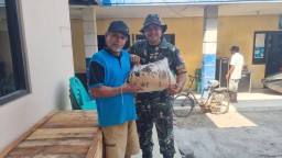 Satgas TMMD ke-120 Sidoarjo Berikan Bantuan Benih Padi untuk Peningkatan Pertanian Lokal
