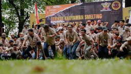 Perkuat Kekompakan, Karyawan PT Smelting Gathering Ikuti Outbond
