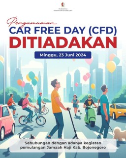CFD Bojonegoro Hari Ini Ditiadakan, Ada Kepulangan Jamaah Haji