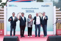 Bank Mandiri Gelar Program Mandiri Sahabatku dan Kenalkan Fitur Livin’ di Seoul