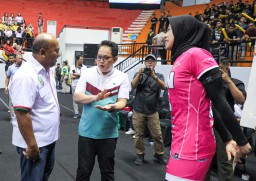 Pj. Gubernur Adhy Nobar Final Four Proliga 2024 Bareng SBY dan AHY di GBT*