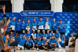 42.000 Pelari biru berkeringat lewat Pocari sweat Run Indonesia 2024