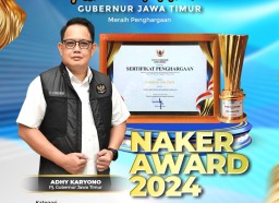 Jatim Raih Penghargaan Pembina K3 Terbaik Keenam Kalinya