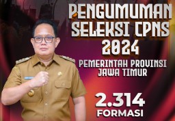 Pemprov Buka Seleksi CPNS 2.314 Formasi, Pj. Gubernur Adhy: Ini Terbesar Sepanjang Sejarah Jawa Timur