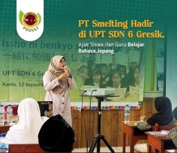 Smelting Ajak Murid SD6 Gresik Belajar Bahasa Jepang Bareng
