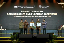 PT Freeport Indonesia Sepakati Jual 30 Ton Emas ke PT Antam