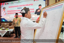 DPRD Pasuruan Tandatangani Pakta Integritas Pemberantasan KKN