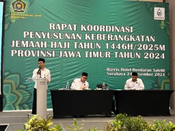 Kanwil Kemenag Jatim Tetapkan Urutan Keberangkatan Jemaah Haji 2025 Secara Musyawarah Mufakat
