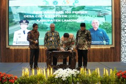 Bupati Lamongan Canangkan 100 Persen Desa Cinta Statistik (Desa Cantik)