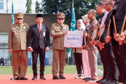 Pimpin Apel Bulan K3 Tahun 2024, Pj Gubernur Jatim Tekankan Pentingnya Peningkatan Kapasitas SDM Terhadap K3