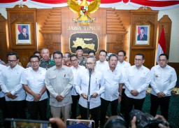 Rakor Bersama Menko Pangan, Pj. Gubernur Adhy Pastikan Jatim Siap Mendukung Swasembada Pangan Nasional