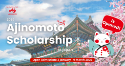 Ajinomoto Buka Beasiswa Pendidikan ke Jepang, Anda Berminat ?