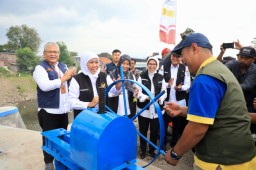 Resmikan DAM Boreng, Gubernur Khofifah: Upaya Pulihkan Produktivitas Pertanian