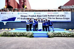 Kemenperin Lepas Ekspor 54 Ribu Ton Baja Putih KBI ke Spanyol