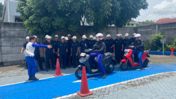 SMK Muhammadiyah 1 Kepanjen Gelar Safety Riding Training Peringati Hari Sumpah Pemuda