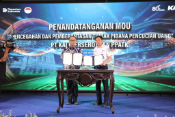 KAI dan PPATK Menandatangani MoU Cegah Pencucian Uang
