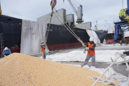 Pelindo Multi Terminal Ekspor Perdana Komoditas Jagung ke Vietnam