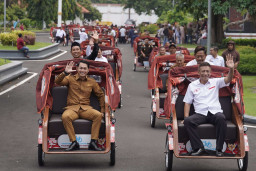100 Becak Listrik Bantuan Presiden Disalurkan di Tuban