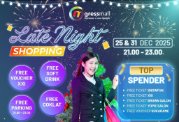 Malam Tahun Baru Gressmall Hadirkan Late Night Shopping