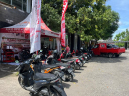 AHASS Road Show Nataru Hadirkan Servis dan Ganti Oli Gratis di Pos Terpadu Mantingan