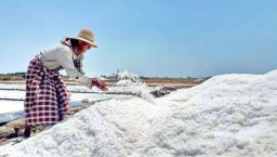 Cuaca Ekstrem, Target Produksi Garam di Sampang Turun Drastis