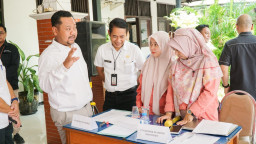 Tiga Perusahaan Buka Lowongan, Bupati Sapa Pelamar Doakan Lolos Seleksi