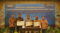 TTL dan KSOP Tanjung Perak Tandatangani Kesepakatan SOP Penataan Zona Labuh
