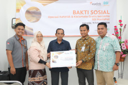 Eyelink Foundation & BSI Maslahat Gelar Operasi Katarak dan Kacamata Gratis di Sidoarjo