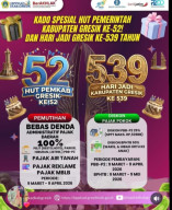 Kado Ultah Gresik, Pemkab Beri Diskon PBB dan Pemutihan Denda Pajak
