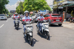 Padatnya Aktivitas Kota Surabaya, MPM Honda Jatim Ajak Pengendara Tetap #Cari_Aman Surabaya, Mei 2026 – Tingginya