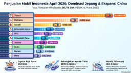 Pasar Otomotif Nasional Pulih Setelah Lesu saat Lebaran, Penjualan Mobil April 2026 Tembus 80.776 Unit