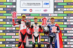 CBR Series Melesat Kencang, AHRT Borong Tiga Podium ARRC Motegi