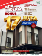 Pesta Merdeka Green Garden Regency, Tawarkan Bonus Furniture Rp 17 Juta Tanpa Diundi