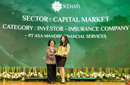 Axa Mandiri Raih Penghargaan KEHATI Kategori Perusahaan Asuransi